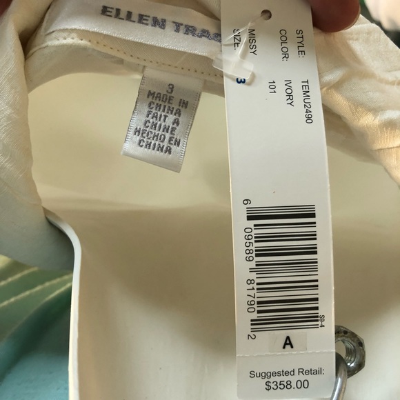 NWT Ellen Tracy ivory/white blazer - Picture 6 of 8